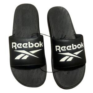 Reebok Adjustable Slip-On Slide Sandals - Black - Size US 2